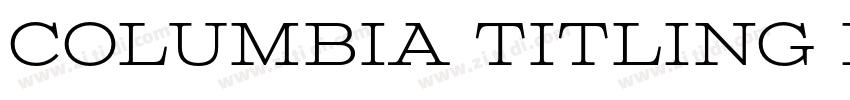 Columbia Titling Med字体转换
